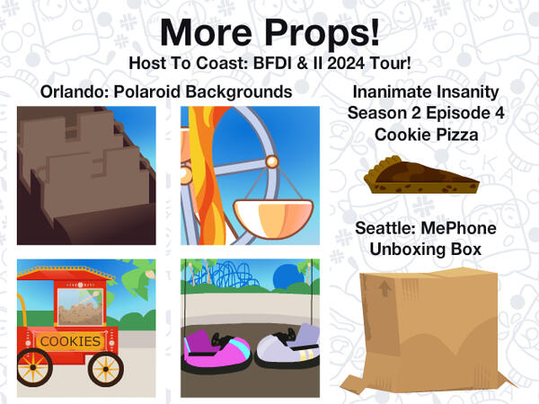 Props - BFDI & II 2024 TOUR