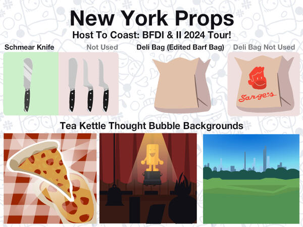 Props - BFDI & II 2024 TOUR